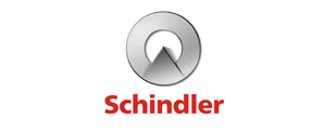 Логотип компании Schindler с изображением треугольника и названием